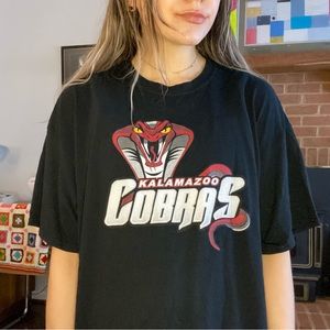 Cobra Kalamazoo Michigan Team Oversized Sports Tee 2010s Unisex T-Shirt